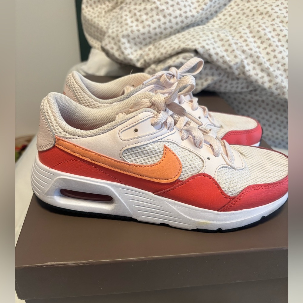 Nike Air white and pink sneakers